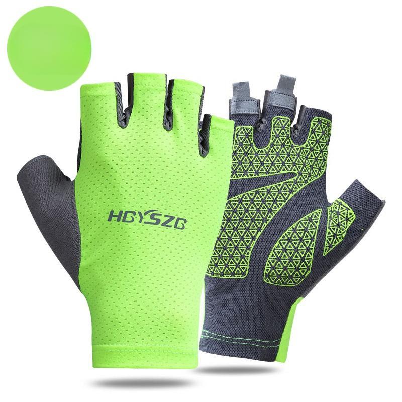 Summer Bicycle Cycling Gloves for Men and Women Sun Protection Mesh Breathable and Quick Drying Fitness Cycling Anti Slip Fishing