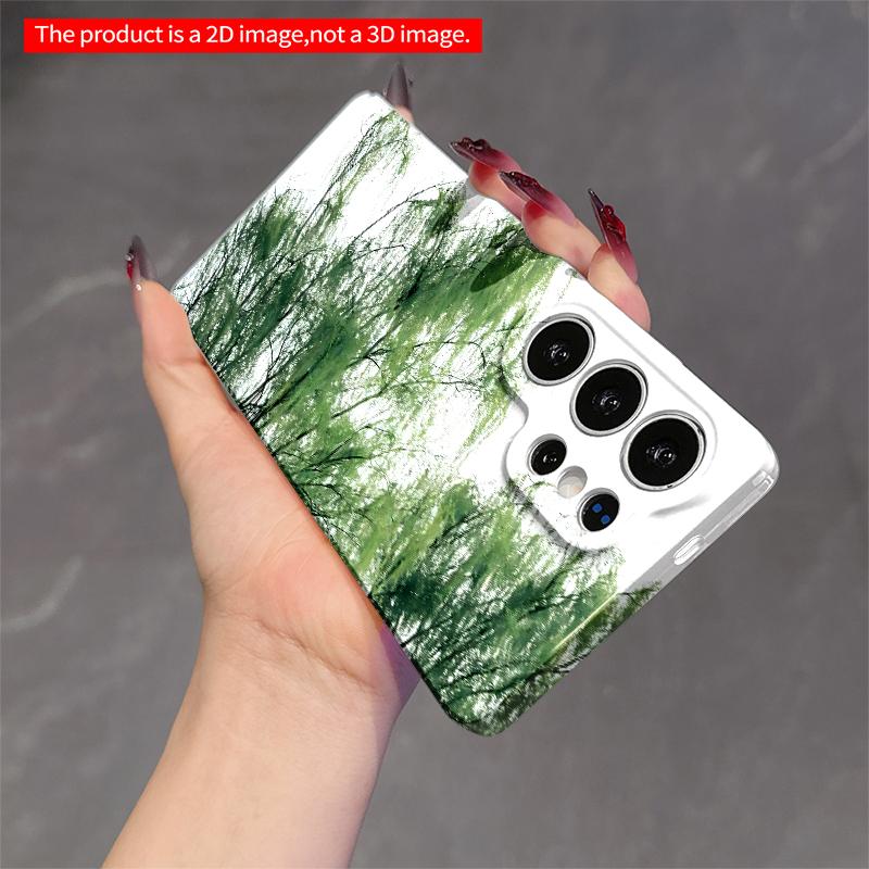 2DFlat Samsung phone case Tree Branches in Green Hues Applicable to Galaxy S23 S24 S25ULTRA S26 A12 A14 A15 A16 A54 A55