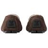 LOUIS VUITTON Driver Suede Loafers Men's Brown 1ACF93