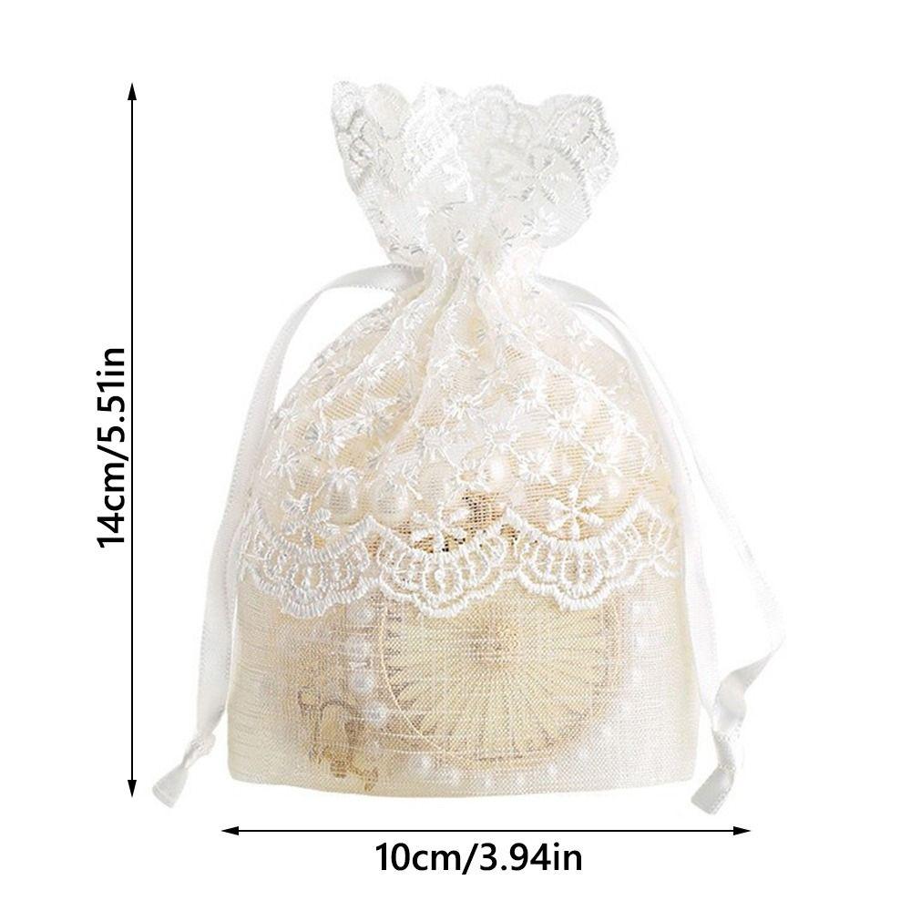 High Quality White Gift Bag Gauze Packing Storage Bag Festival Favor Packaging Bag Wedding