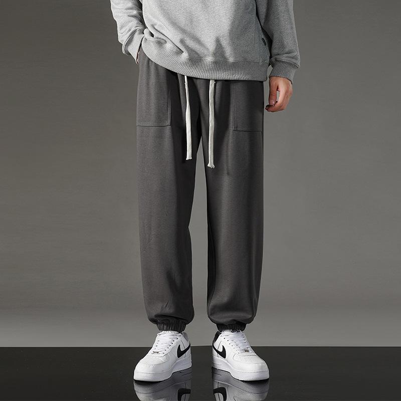 

Мужские весенние универсальные повседневные брюки для мужчин драпированные широкие свободные спортивные прямые брюки универсальные спортивные брюки 4XL