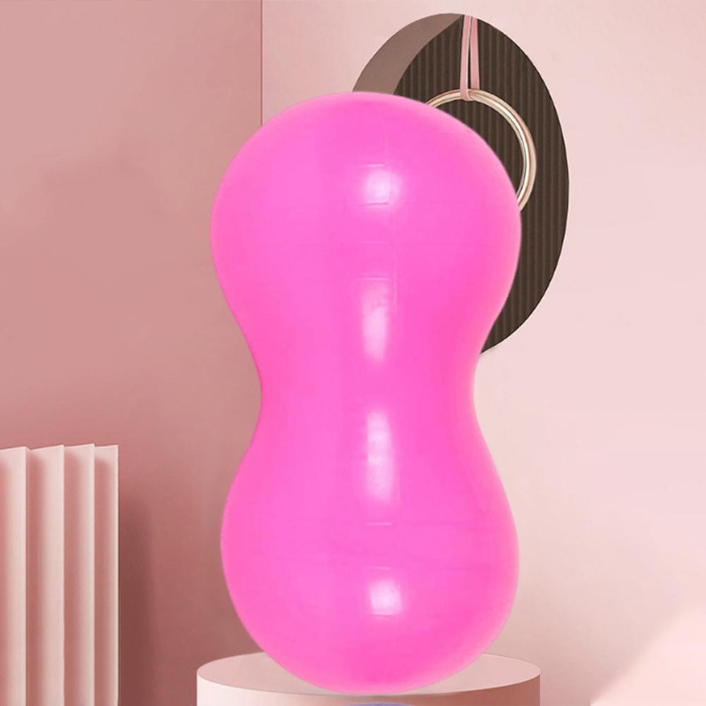 Peanut Ball Anti Burst Exercise Ball Multi-Function PVC Fitness Ball Non Slip Peanut Therapy Ball for Core Strength Training