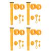 4 Set Gas Can Spout Kit Leakproof Flexible Nozzle Replacement Set for 1 2 5 10 Gal Cans