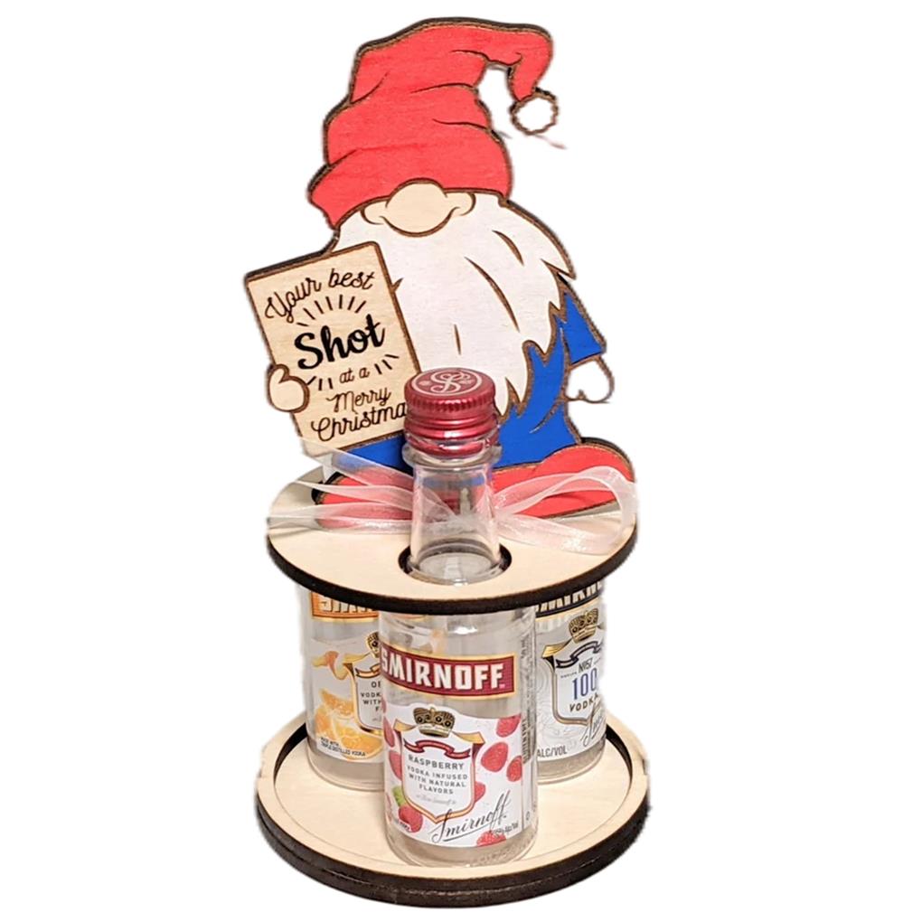 Xmas Bottle Holder Wine Rack Mini Stand Christmas Party Holiday Picnic Barbecues Countertops Decorations Gift Ornament