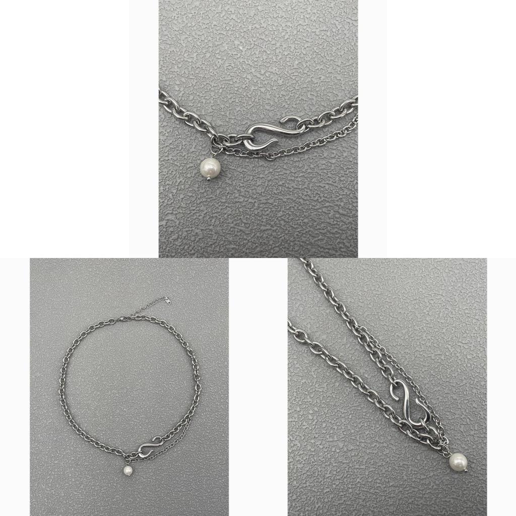 Stainless Steel Geometric Chain Necklace For Men And Women Hiphop Fashion Accessory