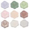 50pcs Eucalyptus Wax Seal Stickers - 9 Colors Invitation Envelope Seal Stickers, Self-Adhesive Stickers, Perfect for Invitation