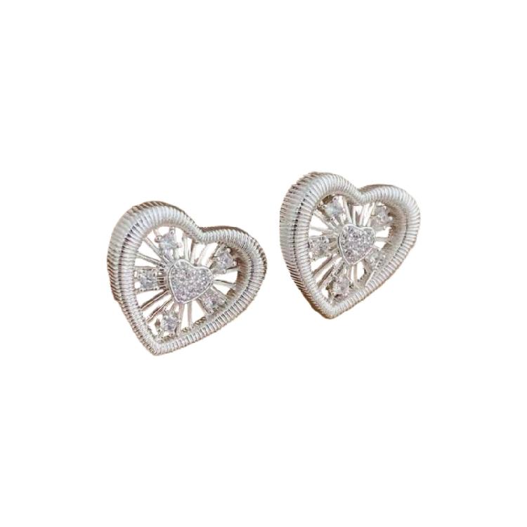 

Creative Ginkgos Leaves/Heart Studs Earrings Alloy Texture Geometric Earrings Ear Jewelry for Elegant Women Daily Wear