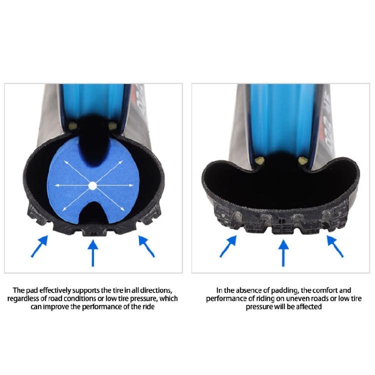 Bicycles Tubeless Tire Inserts Pad Road Bike Tire Protector Antipuncture Tyre Air Insert Liners Foam Bike Tube Protector
