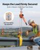 Manual Lever Chain Hoist, 3T 3000KG Capacity Heavy Duty Come Along, 3M Lift G80 Alloy Steel Chain With Dual Pawl Mechanical Brake, 360° Rotating