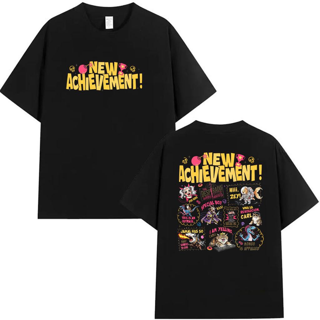 2027 Cooles Neues AchieveUnisext Dungeon Crawler Carl T-Shirt Prinzessin Donut Spiel Cosplay Kurzarm T-Shirt Unisex WoUnisex Hohe Qualität C