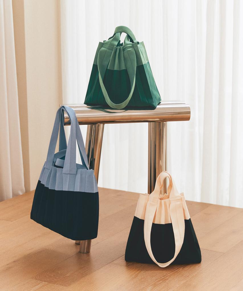 Pleatsmama Two-Way Shopper Bag Navy