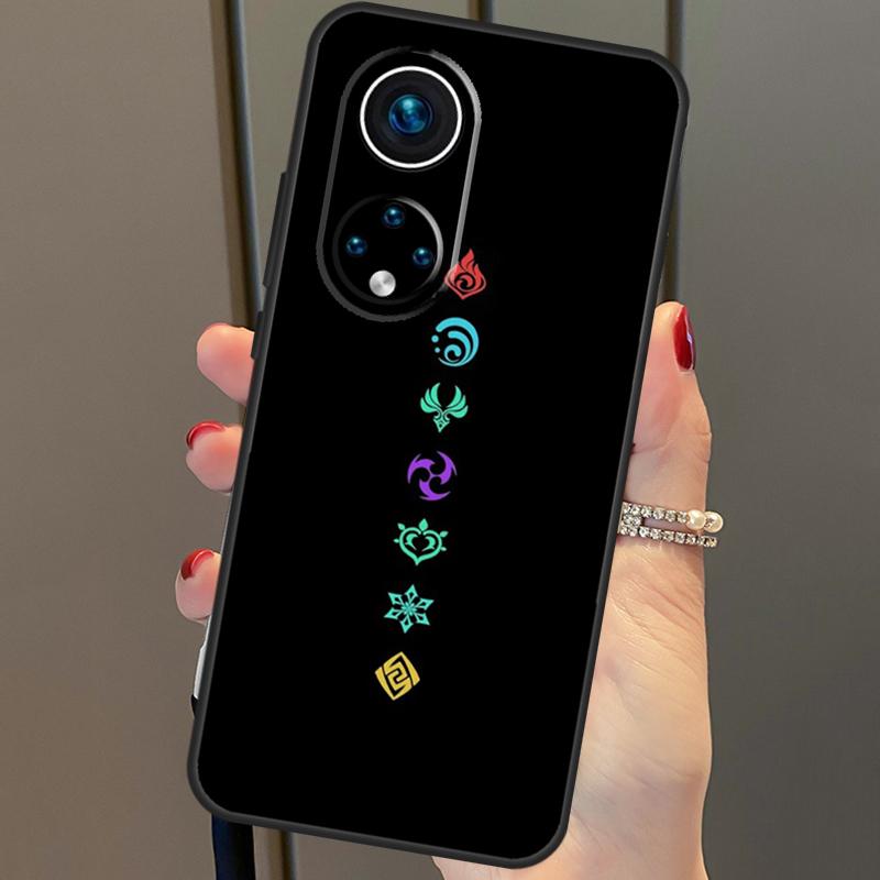 Genshin Impact Elements Cover For Honor 90 70 50 Magic 6 Pro Magic 5 Lite Honor X6a X7a X8a X9a X8b X9b X8 X9 Case