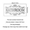 Badezimmer Wandaufkleber Tür Aufkleber Selbstklebende Dekorative Wandaufkleber Wasserdichtes Poster Tür Aufkleber Toilettenschild