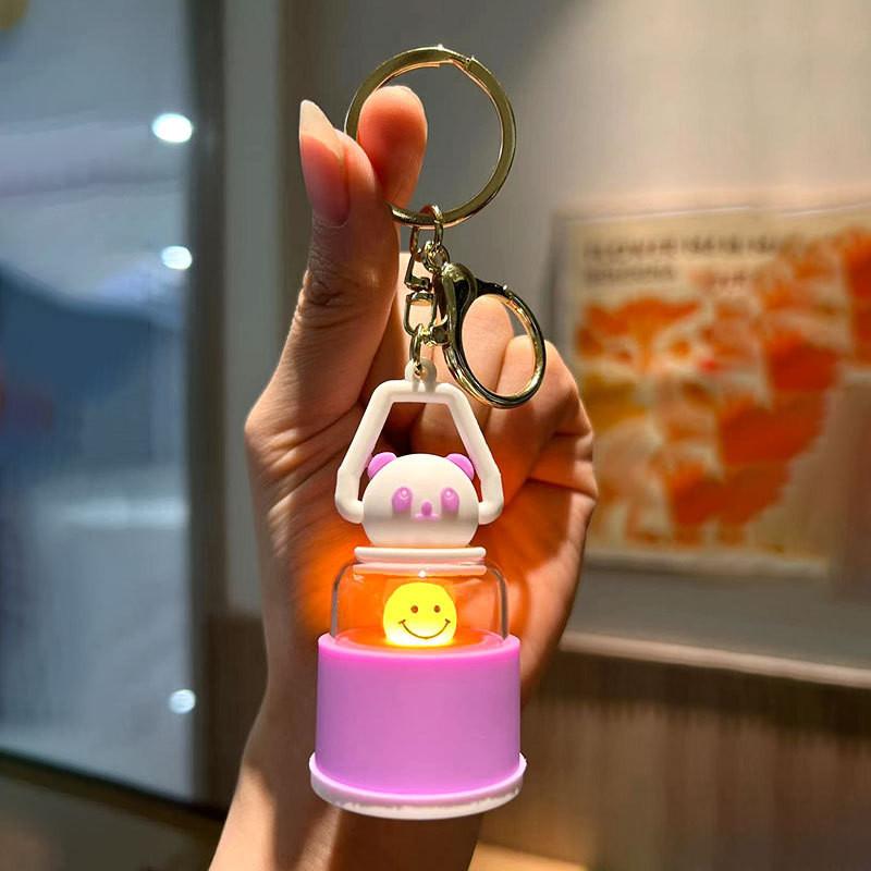 

Светящаяся Панда Очаровательный Брелок Милый Силиконовый Мультяшный Аксессуар для Подарков и Вечеринок фиолетовый