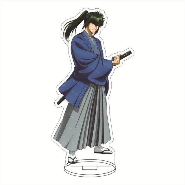 Anime Gin Tama Hijikata Toshirou Okita Sougo Takasugi Game GINTAMA Acrylic Stand Doll Figure Model Plate Cosplay Toy for Gift