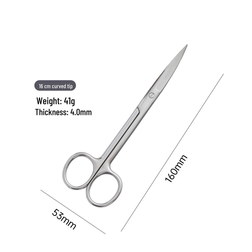 Multi-functional Stainless Steel Beauty Scissors: 10cm/14cm, Straight/Curved Tips, Suitable for Laboratory and Teaching