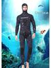3MM Two-Piece Hooded Wetsuit Set: Long Sleeve Spearfishing, Scuba, Surfing, Snorkeling Suit