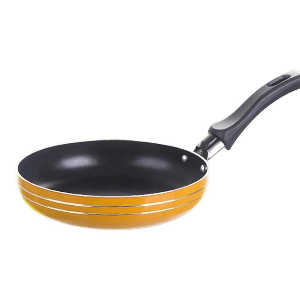 Mini Frying Pan Non-Stick Steel Frypan Pot Saucepan Random Color For Cookware Stainless Steel 12cm/14cm/16cm Cooking Tools