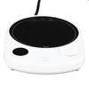 Electric Heating Cup Warmer Constant Temperature Auto Shut Off Milk Coffee Mug Heater White