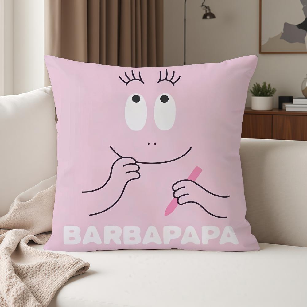 Anime BBarbapapa Pillow Case Suitable For Bedrooms Living Rooms Cars Home Decoration