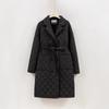 2025 winter new fashion slimming suit collar padded jacket women's age-reducing high-end atmospheric thin and light long cotton jacket women's jacket