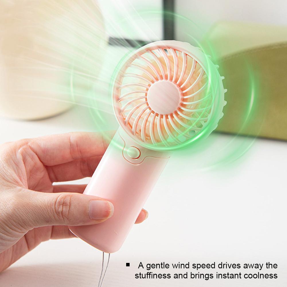 Mini Fan Portable Convenient Creative Small Fan Handheld Pocket Hand-held Fan Lightweight Adjustable Cute Small Fan Student Gift