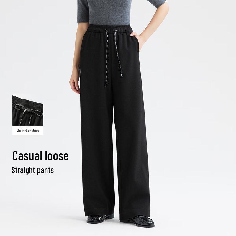FivePlus Women's Casual Wide-Leg Straight Trousers