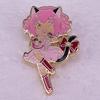 Tokyo Cat Girl Brooch - Cute Anime Metal Badge
