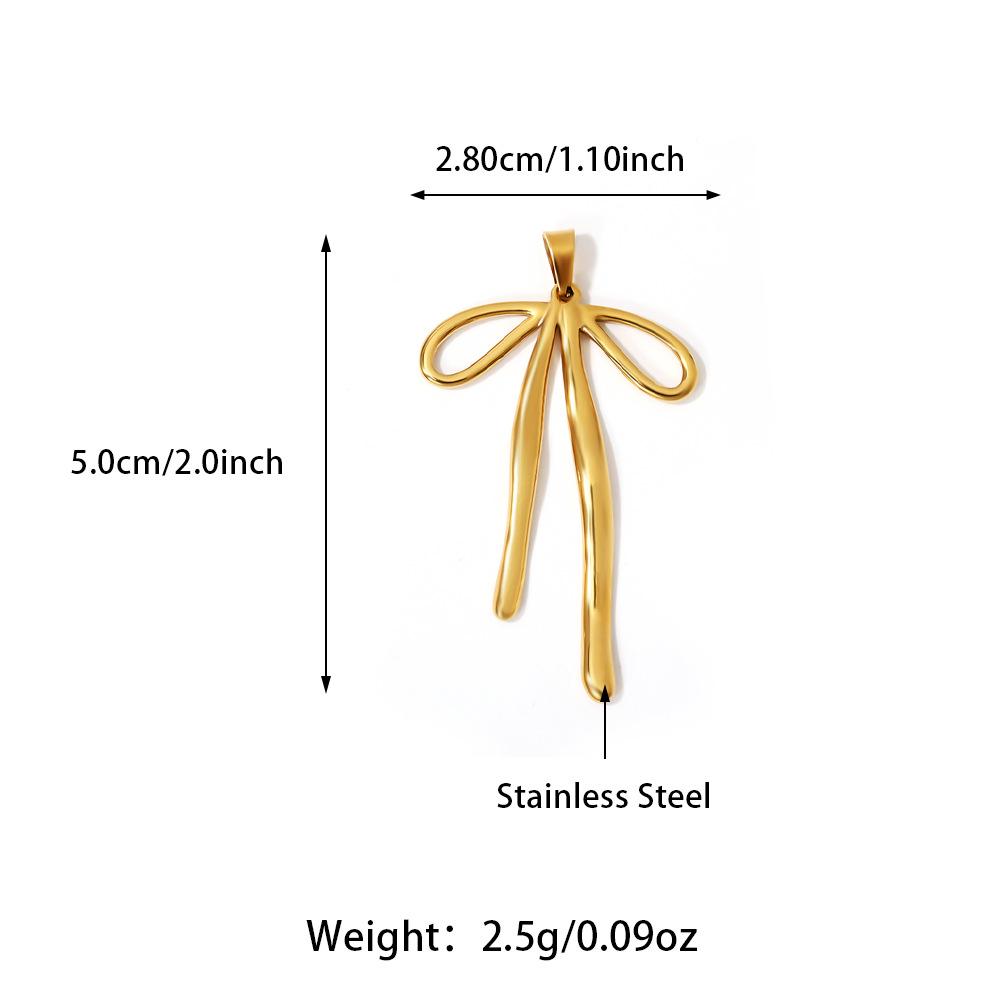 European & American DIY Pendant: Stainless Steel Butterfly, Flower, Starfish with 18K Gold Electroplating