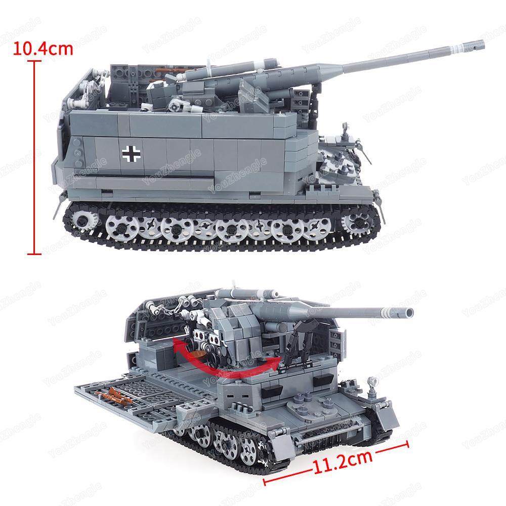Panzerwelt Blitzkrieg Pz.Sfl. IVc Baustein WW2 Militärfiguren Waffen Zerstörer Panzer Fahrzeug Szene Modell Geschenk Jungen Spielzeug