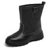 Herrenmode Stahlkappen Arbeitssicherheitsschuhe Slipper Weichleder Schweißschuhe Arbeitssicherheit Hoch Stiefel Schutzschuhe