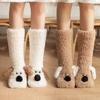Meier Winter floor socks, adult non-slip indoor snow socks, lamb wool coral wool socks
