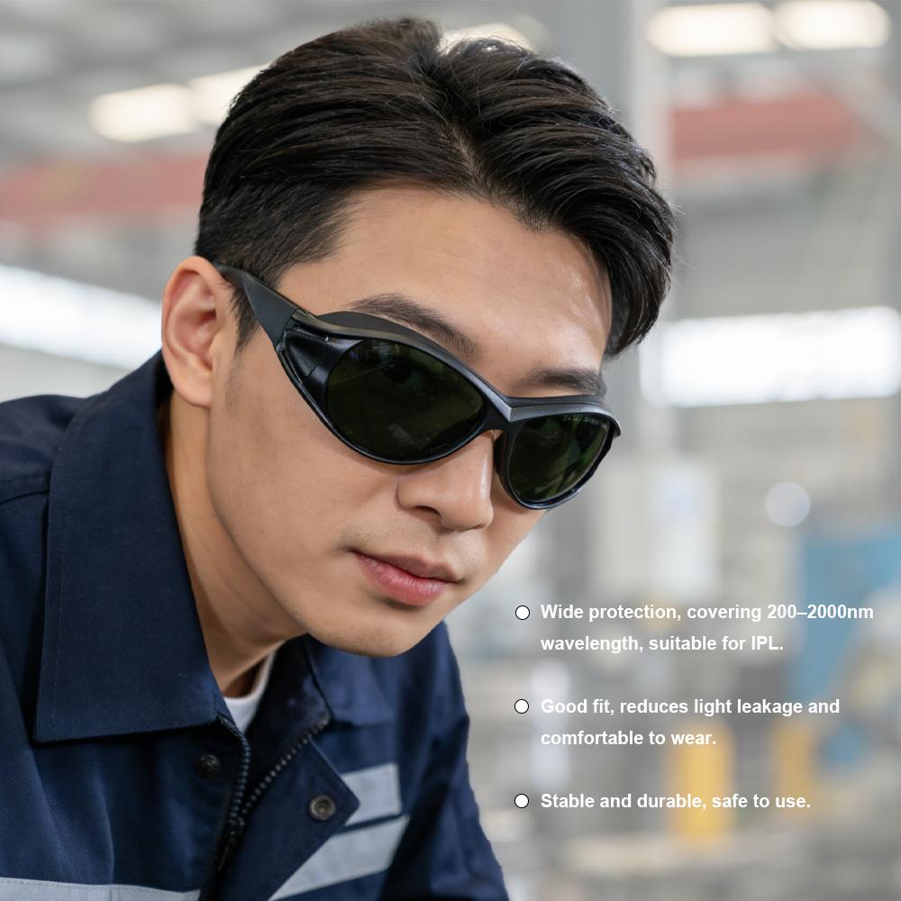 Dunlei Fiber Laser Protective Goggles 200nm-2000nm OD4+ UV Safety for Laser Cutting & Welding Competitive Price