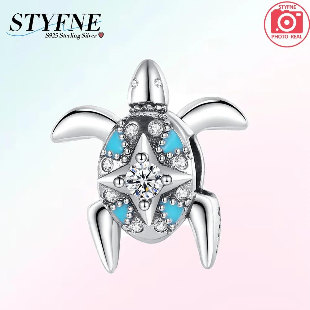 

Original Colored Zircon Pink Turtle Sea Star Shell Copper Bead Fit Bracelet Charm Copper Fine Gift Diy Jewelry Accessory