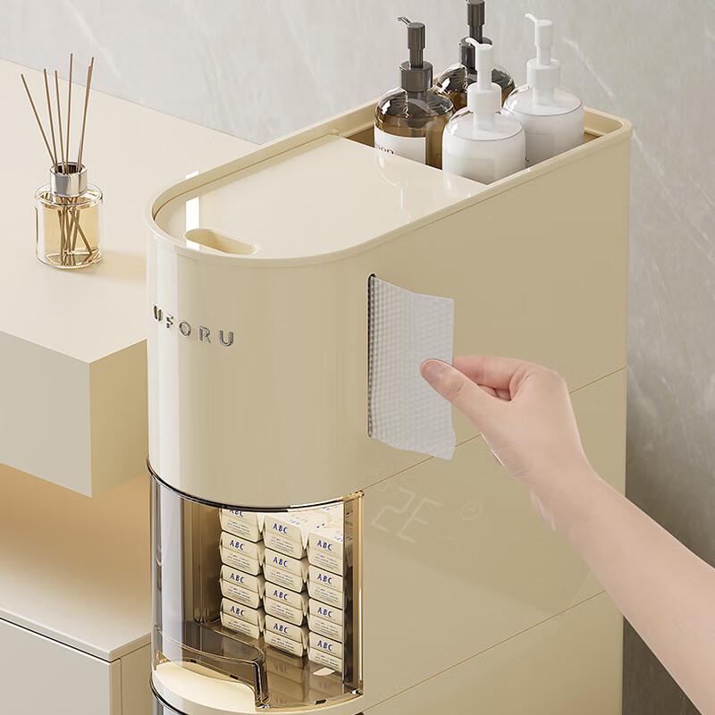 Schmaler Badezimmer-Schubladen-Aufbewahrungswagen