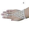 Bridal Wedding Crystal Rhinestone Slave Bracelet Wristband Harness & Ring Cuff