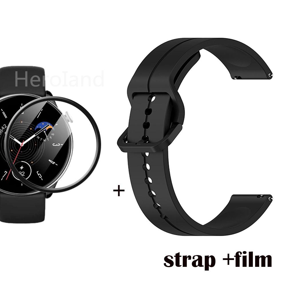 22mm 20mm WatchStrap Band For Huami Amazfit GTR Mini Strap Bracelet Silicone Wristband for Amazfit Gts 4 Mini Bip 3 WatchBand