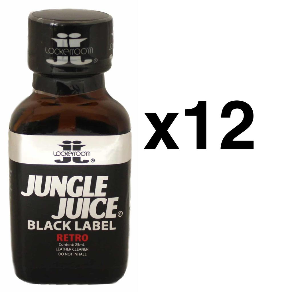 JUNGLE JUICE BLACK RETRO 25ml X12 - Locker Room - LC Packs