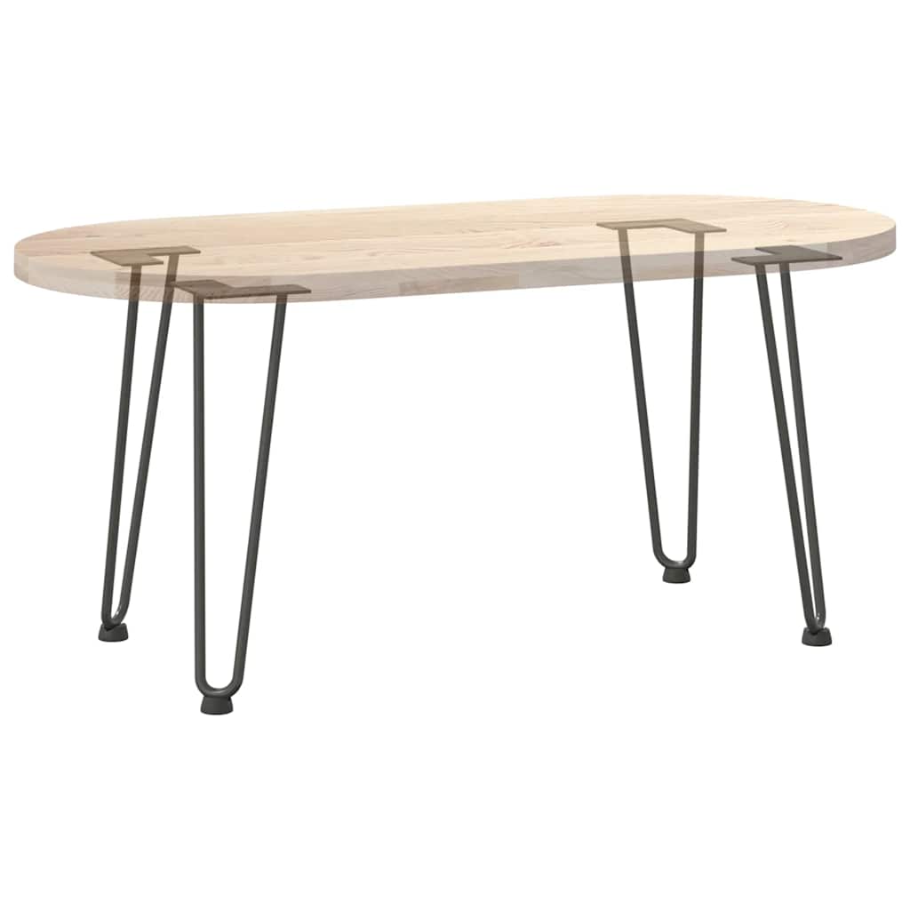 Vidaxl Nogi Do Stołu Hairpin, 4 Szt., Czarne, 42 Cm, Lita Stal