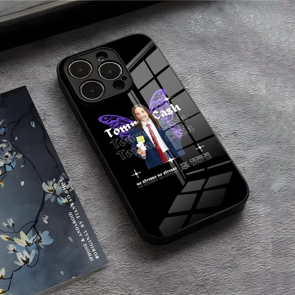T-Tommy Cash Estonia Phone Case For IPhone 17 Air 16 E Pro Max 15 14 13 Mini 12 Pro 11 Max Plus Black Glass Cover