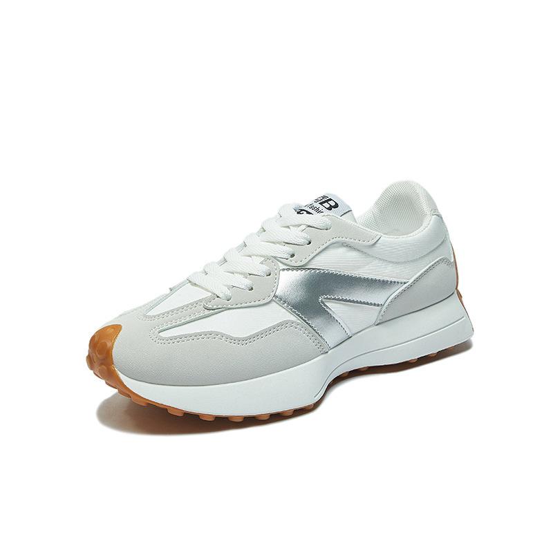 Spring and Summer New Sports Women's Shoes Small Waist Versatile Running Single Shoes Color Matching Casual Thick-soled Breathable Dad Shoes