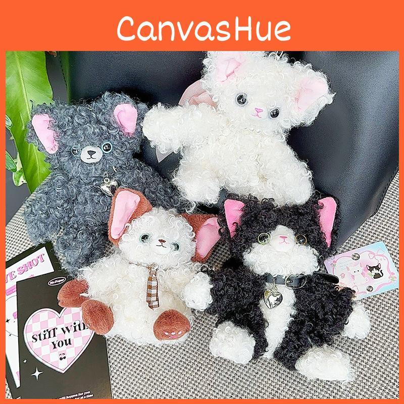 Fun Plush Devon Rex Cat Keychain Whimsical Bag Charm Accessory For Lovers Cat