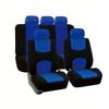 Universal 9-Piece Car Seat Cover Set for All Seasons - Fits Mexico, Europe, and America