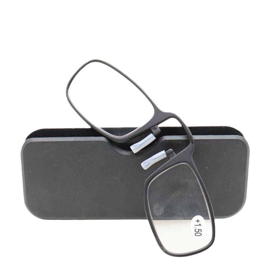 Compact Clip-on Men's and Women's Card Reading Glasses - Portable, Fits Mobile Phones, Ideal for Elderly