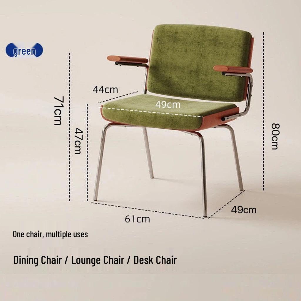 Retro Wabi-Sabi Style Luxury Dining Chair - Vintage Makeup or Dining Chair