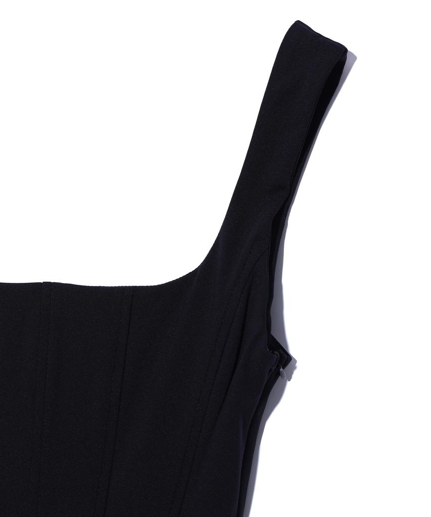 YOUHEE Basic Corset Dress Black