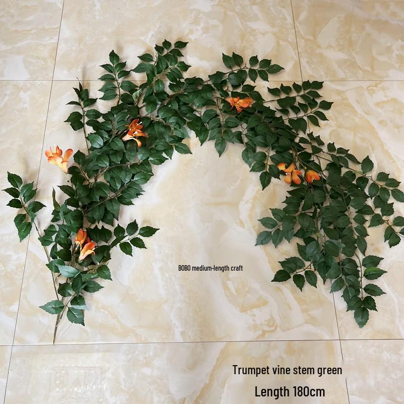 Artificial Spider Plant & Fern Hanging Decor - Trailing Green Vines for Wall & Ceiling