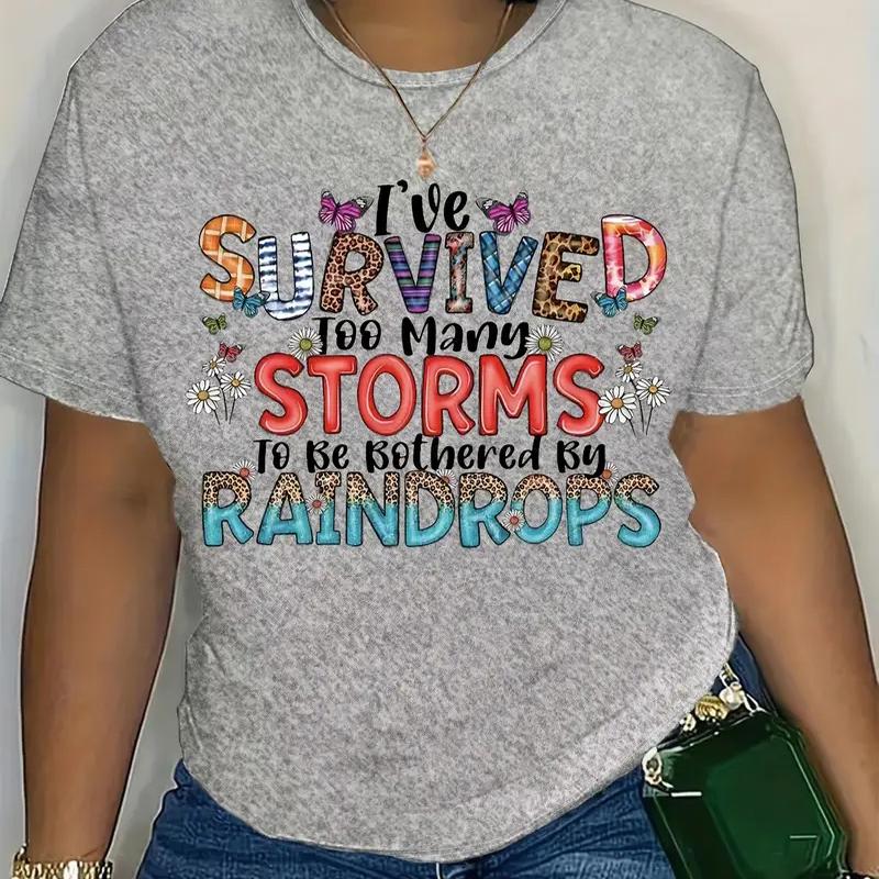 Women Summer T Shirt  Print Fun and Cute Short Sleeve Tees Casual   Printed  Tops