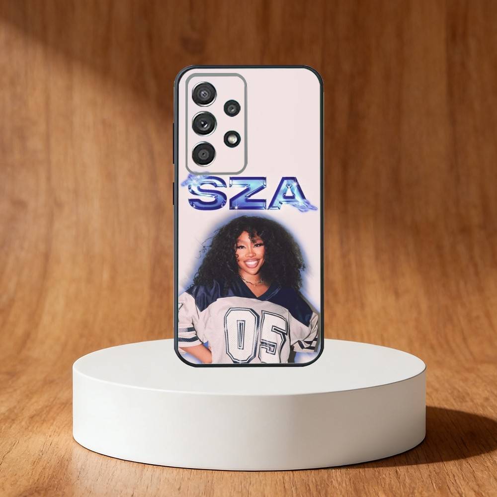 SZA Ins-Style Singer Phone Case For Samsung S25,S24,S21,S22,S23,S30,Ultra,S20,Plus,Fe,Note,10,9,5G Black Cover
