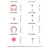 9-teiliges Set, Gesichtsreinigung Set, Tiefenreinigung SPA Gesichtsmaskenpinsel Set, weiches Samt-Stirnband und Haarnadel Set